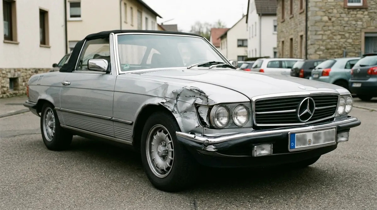 Mercedes SL 280 (R107) Oldtimer – Parkschaden