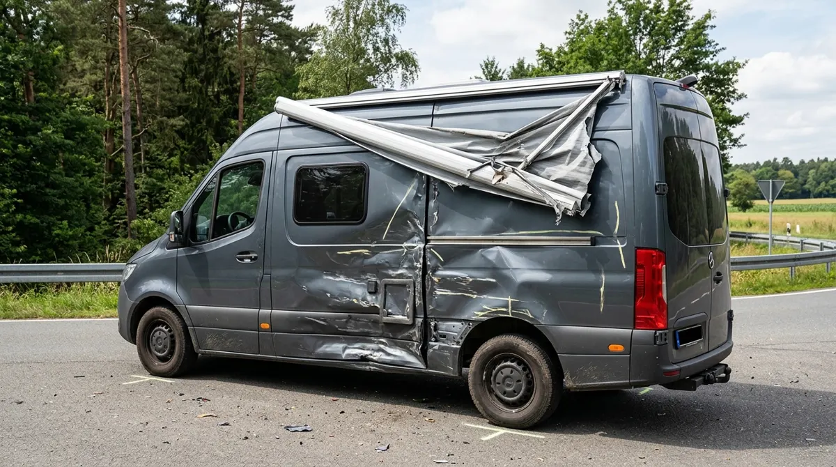 Mercedes Sprinter Wohnmobil – Seitenkollision
