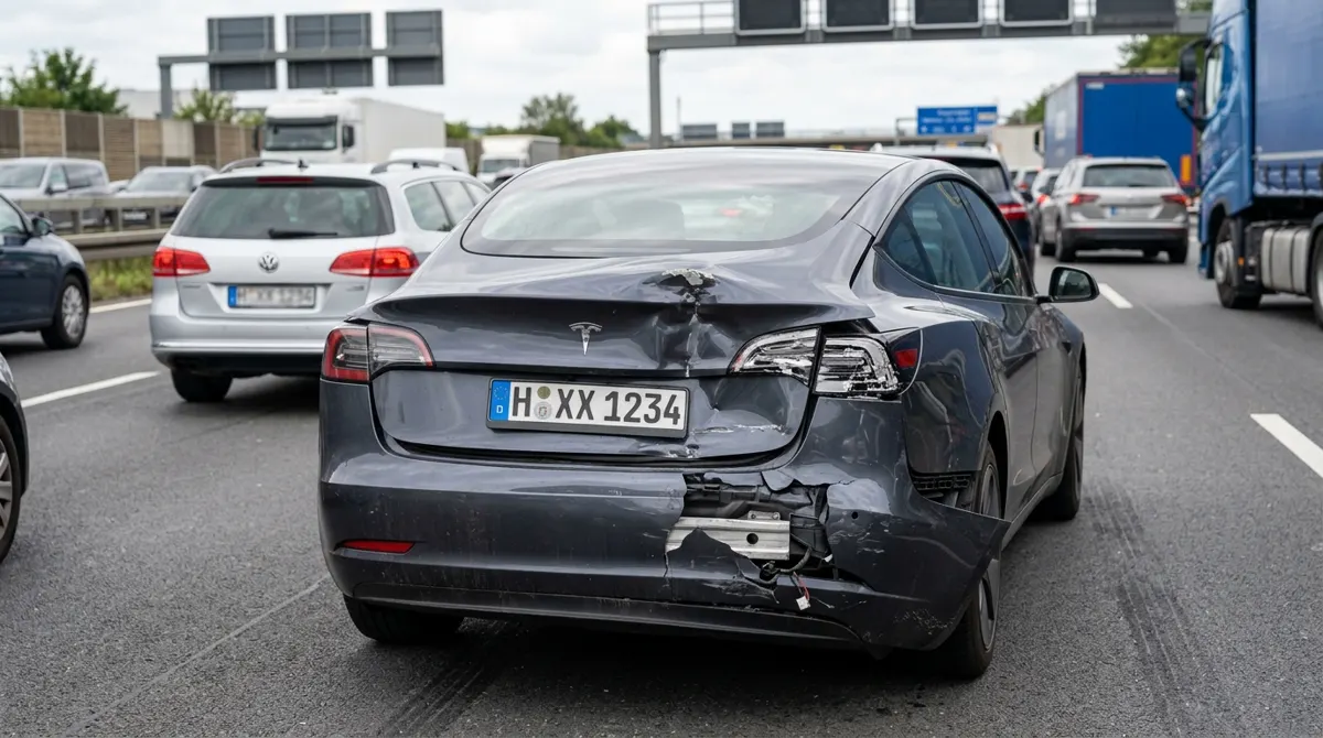 Tesla Model 3 Long Range – Auffahrunfall