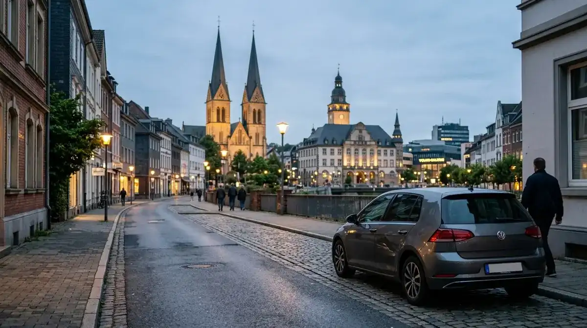 Kfz-Gutachter begutachtet Unfallschaden in Hagen